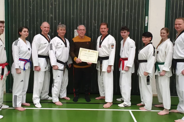 Taekwondo Alsdorf Herman Josef Lehsmeister Ehrung